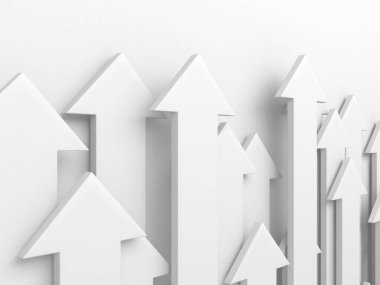 Ok işi konsepti. Minimalist tasarım. 3d hazırlayıcı