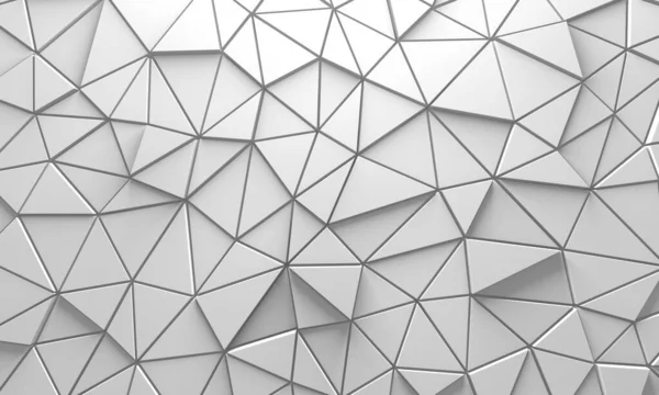 White Geometric Poligon Abstract Background Render — Stock Photo, Image
