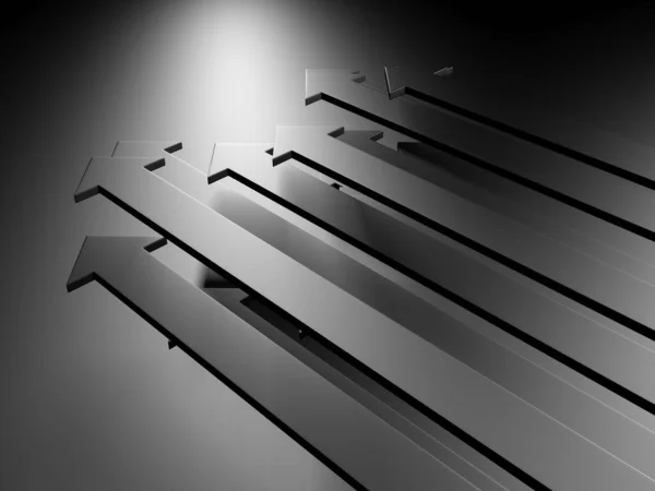 Arrows Business Concept Minimalistic Design Render — Zdjęcie stockowe