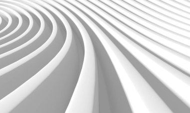 Abstract stripes waves pattern background. 3d rendering