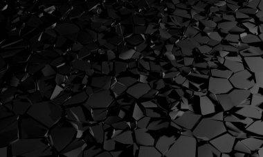 Cracked dark stone texture design background. 3d rendering
