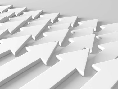 Ok işi konsepti. Minimalist tasarım. 3d hazırlayıcı