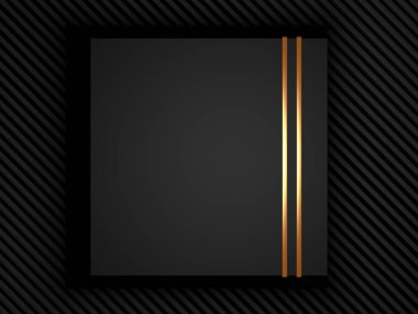 Dark golden elegance luxury background. Graphic design element. 3d rendering