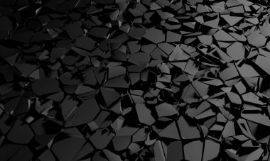 Cracked dark stone texture design background. 3d rendering