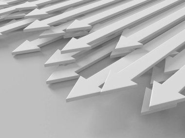 Ok işi konsepti. Minimalist tasarım. 3d hazırlayıcı