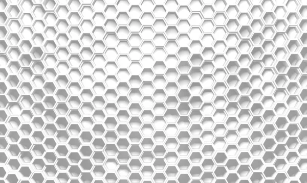 Vit Geometrisk Hexagon Abstrakt Bakgrund Uppsägning — Stockfoto