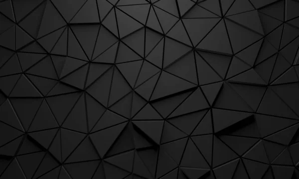 Dark Chaotic Poligon Surface Background Ilustrasi Pencitraan — Stok Foto