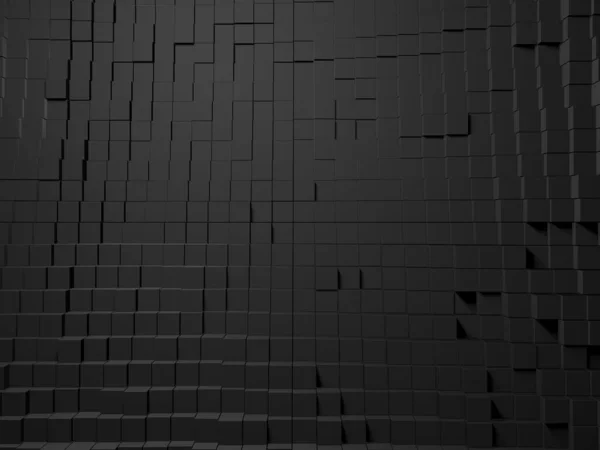 摘要黑暗立方体的未来设计背景 3D渲染说明 — 图库照片