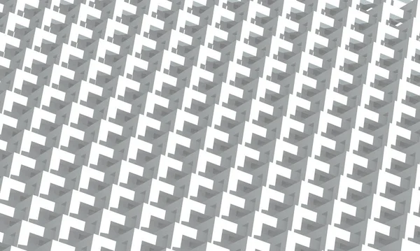 Beyaz küp yapısı. Soyut fütüristik geçmiş. 3d hazırlayıcı