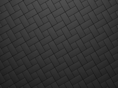 Soyut Karanlık Küpler Fütürist Tasarım Arkaplanı. 3d Görüntüleme