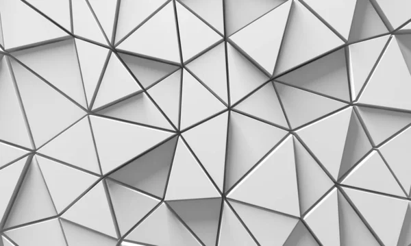 White Geometric Poligon Abstract Background Inglés Renderizado —  Fotos de Stock