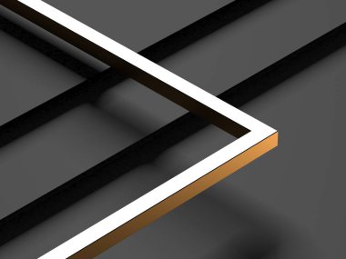 Luxury abstract background. Dark black gold. premium design  mock up. 3d rendering