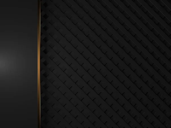 Luxury Abstract Background Dark Black Gold Premium Design Mock Rendering — 图库照片