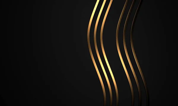 Золотой Роскошный Цвет Фона Темное Пространство Дизайна Рендеринг — стоковое фото
