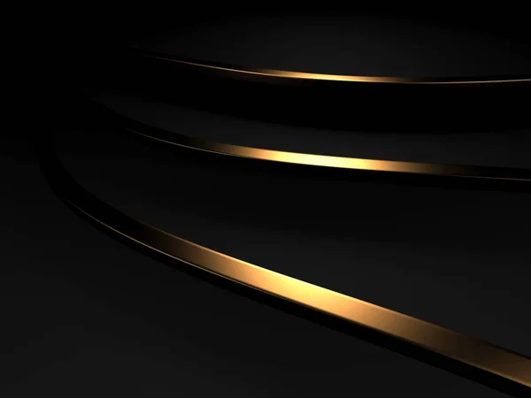 Modern Abstract Realistic Paper Gold Lines Premium Gradient Geometric Elements — Φωτογραφία Αρχείου