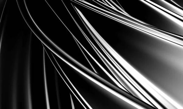 Dark Elegance Stripes Waves Pattern Background Rendering — Zdjęcie stockowe