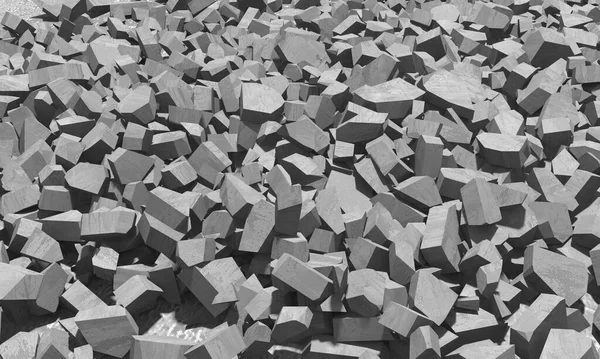 Rubble Pile Concrete Stone Pieces Rendering — Stockfoto
