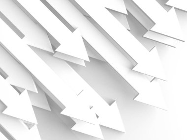 Okçular boş pazarlamayı soyut hale getirir. İş konsepti duvar kağıdı. 3d hazırlayıcı