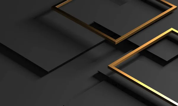 Zlaté Luxusní Barevné Pozadí Temný Prostor Pro Design Vykreslování — Stock fotografie