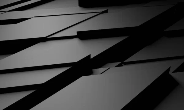 Dark Chaotic Poligon Surface Background Render Illustration — Stock Photo, Image