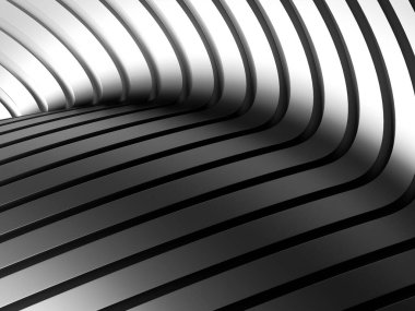 Abstract Dark Silver Metallic Shiny Background. 3d render