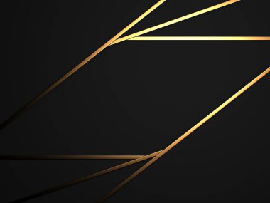 Luxury abstract background. Dark black gold. premium design  mock up. 3d rendering