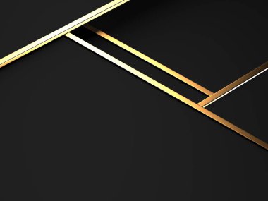 Golden luxury color background. Dark space for design. 3d rendering