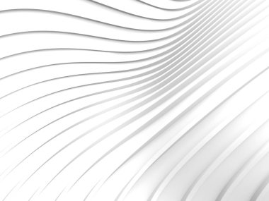 Wave band abstract background surface. 3d rendering