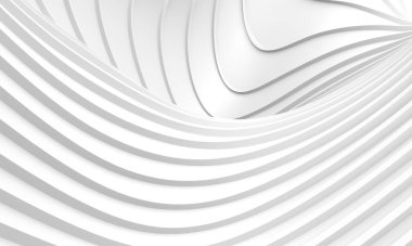 Wave band abstract background surface. 3d rendering