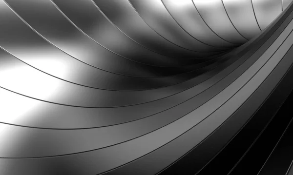 Metallic Abstract Steel Stripe Pattern Background Rendering — Stock Fotó