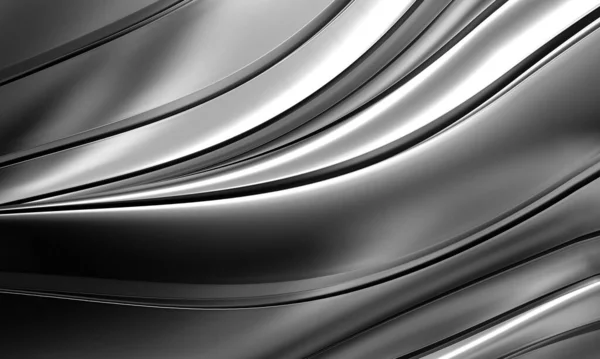 Metallic Abstract Steel Stripe Pattern Background Rendering — Zdjęcie stockowe