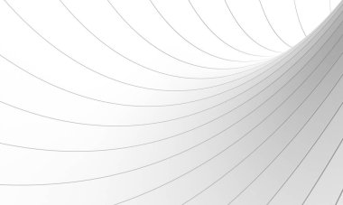 Wave band abstract background surface. 3d rendering