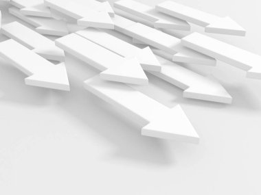 Soyut oklar ileri büyüme kavramı arkaplanı. 3d hazırlayıcı