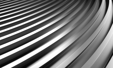 Abstract Dark Silver Metallic Shiny Background. 3d render