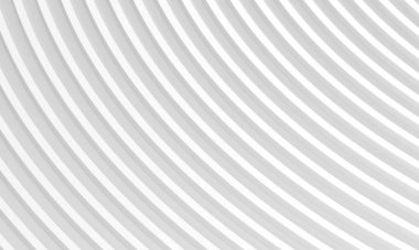White stripe waves pattern futuristic background. 3d rendering