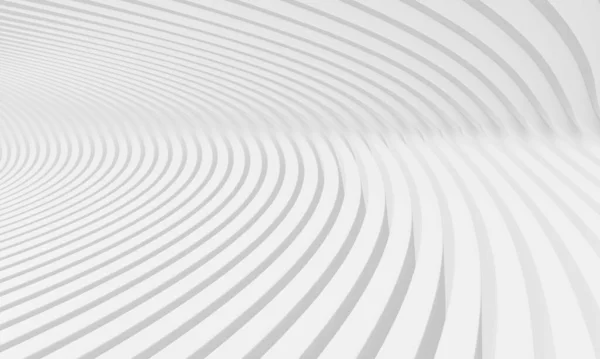 White Stripe Waves Pattern Futuristic Background Rendering — Foto de Stock