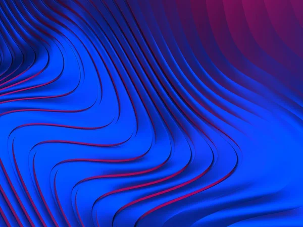 Colorful Striped Abstract Waves Shiny Background Rendering —  Fotos de Stock