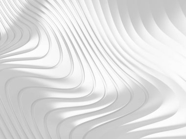 Wave band abstract background surface. 3d rendering