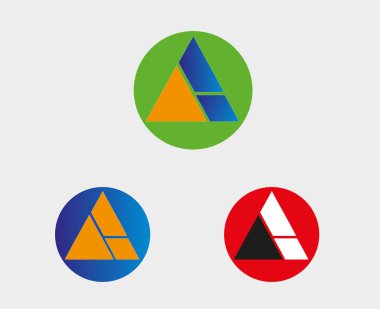 bir harf logo sembol simge vektör