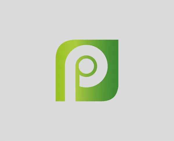 Letter P icon symbol logo — Stock Vector