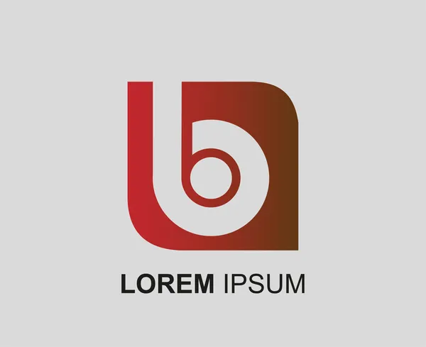 Sign the letter B branding corporate logo icon — Stok Vektör
