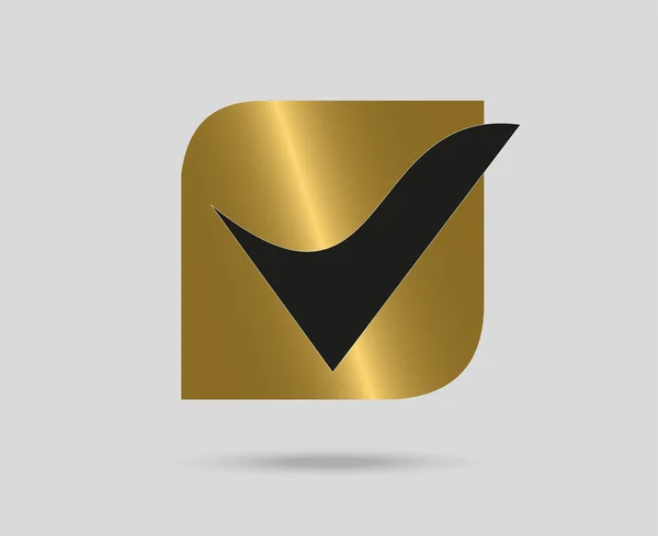 V Brief Logo Symbol Vektor Illustration — Stockvektor