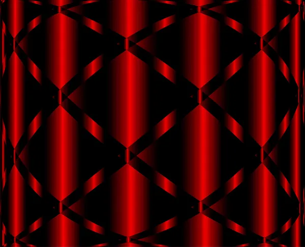 Fundo vermelho Padrão preto onda Design — Fotografia de Stock
