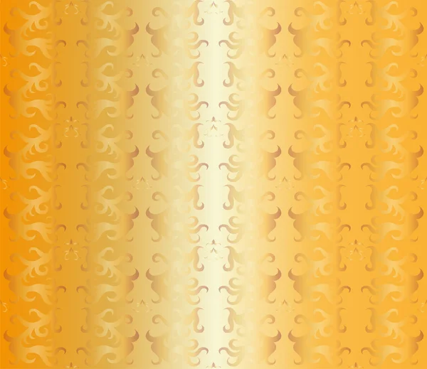 Luxo sem costura papel de parede floral dourado —  Vetores de Stock