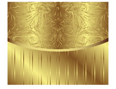 Vintage vektör desen. Altın Kraliyet vektör tasarım öğesi