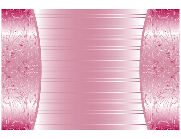 Papel de parede floral abstrato rosa elegante, sem costura — Vetor de Stock