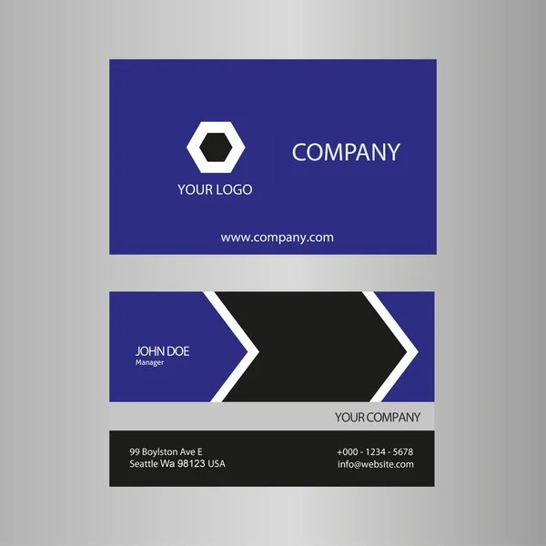 Business card vector template — Stock Vector