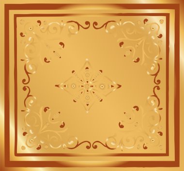 arka plan vintage tarzı tasarım. soyut altın çiçek doku vektör