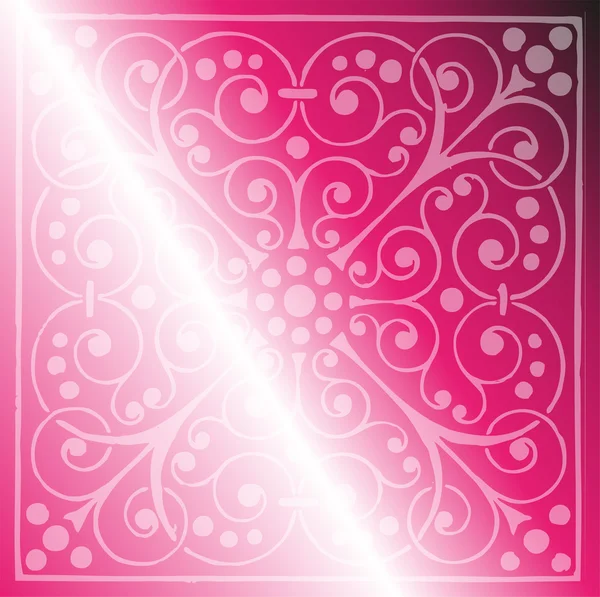 Patrón floral sobre fondo rosa — Vector de stock