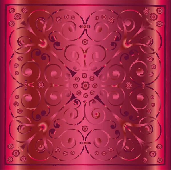 Fondo rosa floral vintage de lujo — Vector de stock